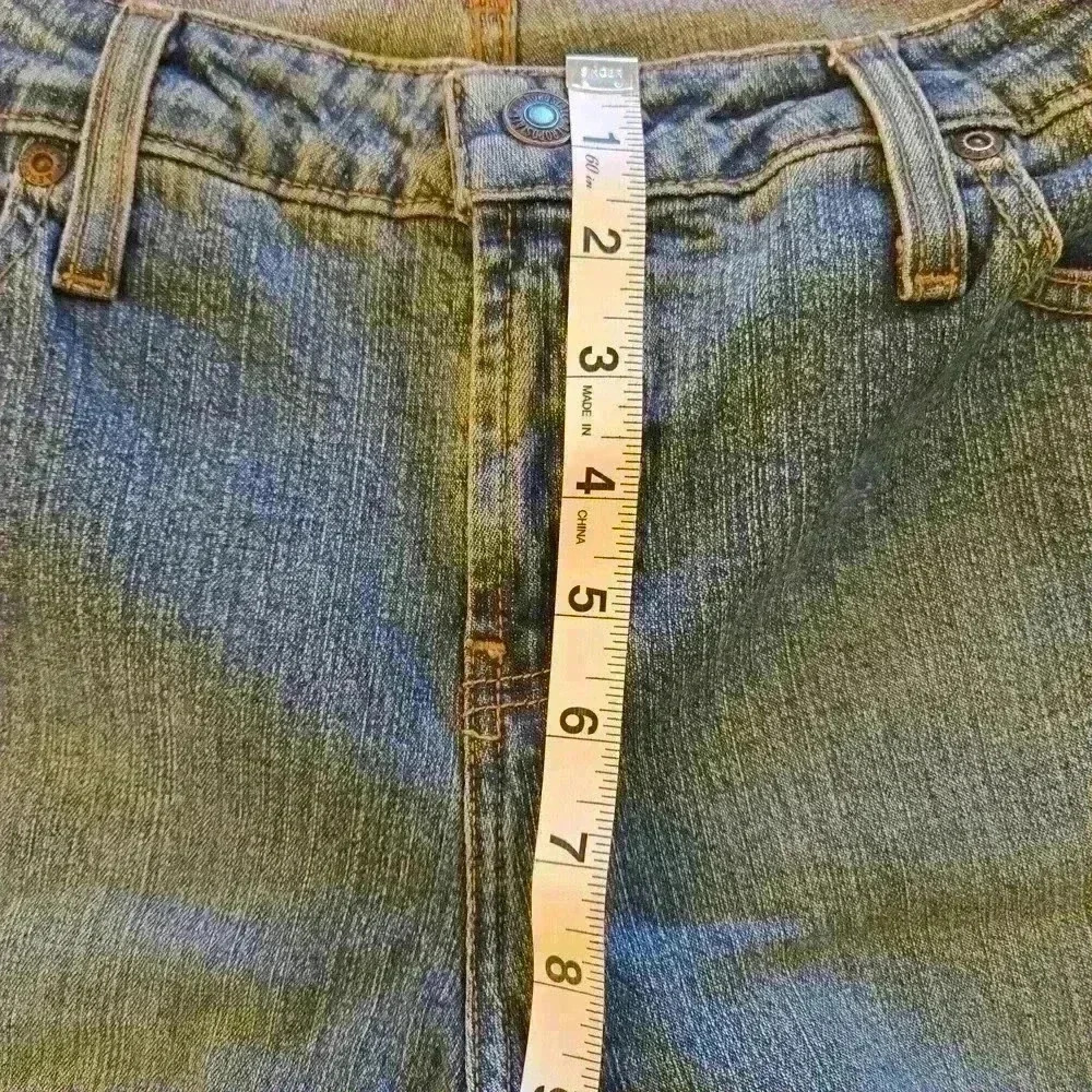 Aeropostale Y2K Flare Womens Faded Blue Wash Jeans Size 13 - Picture 6 of 11